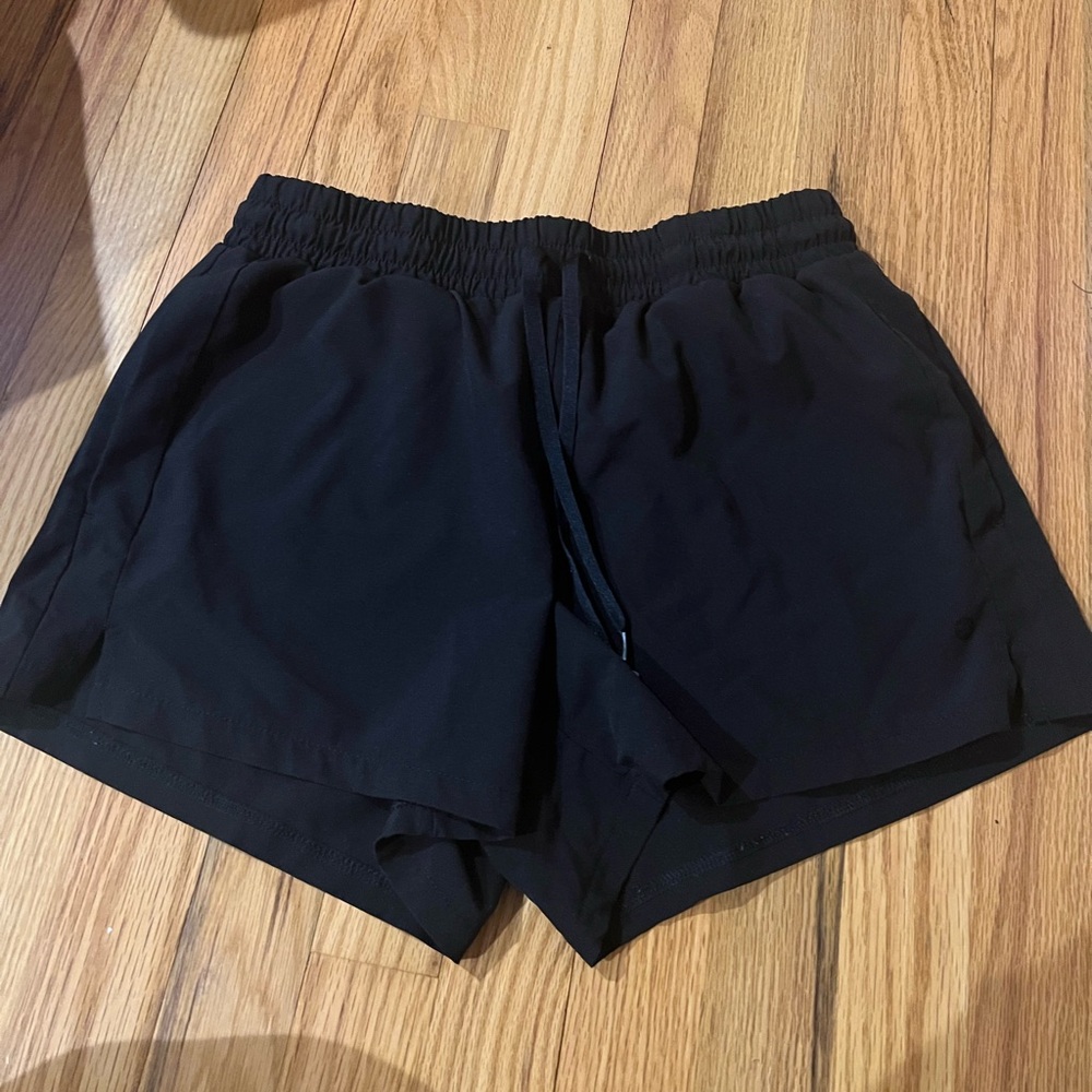 Black athletic shorts